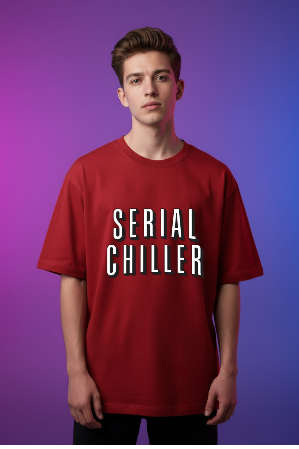 GOVEYNO DISTINCT: SERIAL CHILLER OVERSIZED T-SHIRT
